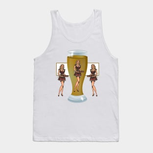 girl in drink Tank Top